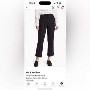 *TWO PAIRS* Wit & Wisdom Black Boot Cut Pants